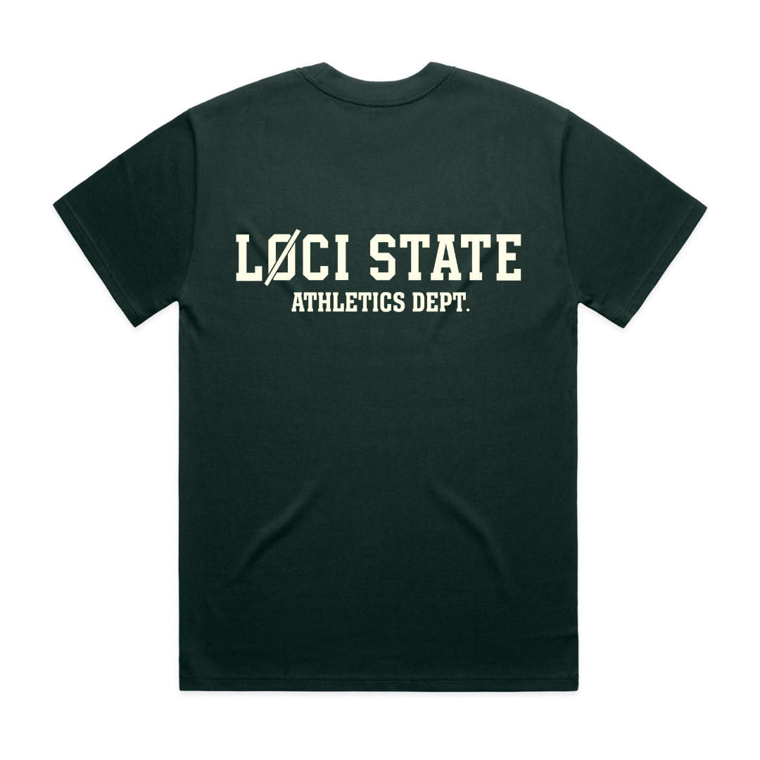LØCI STATE T-SHIRT - PINE GREEN