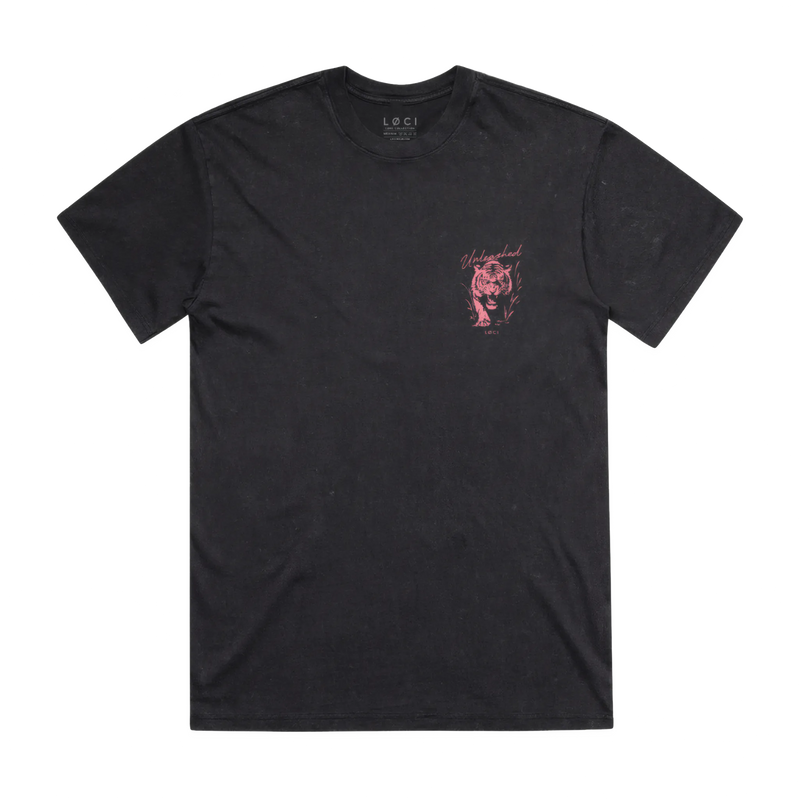 UNLEASHED WOMEN'S T-SHIRT - BLACK STONE