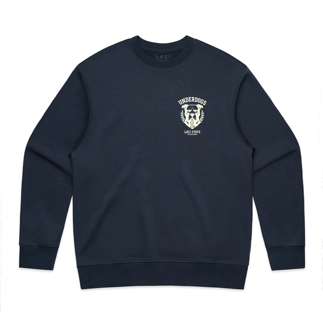 LØCI STATE SWEATER - MIDNIGHT BLUE