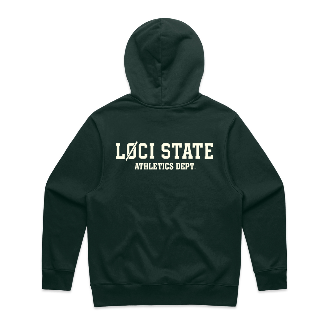 LØCI STATE HOODIE - PINE GREEN