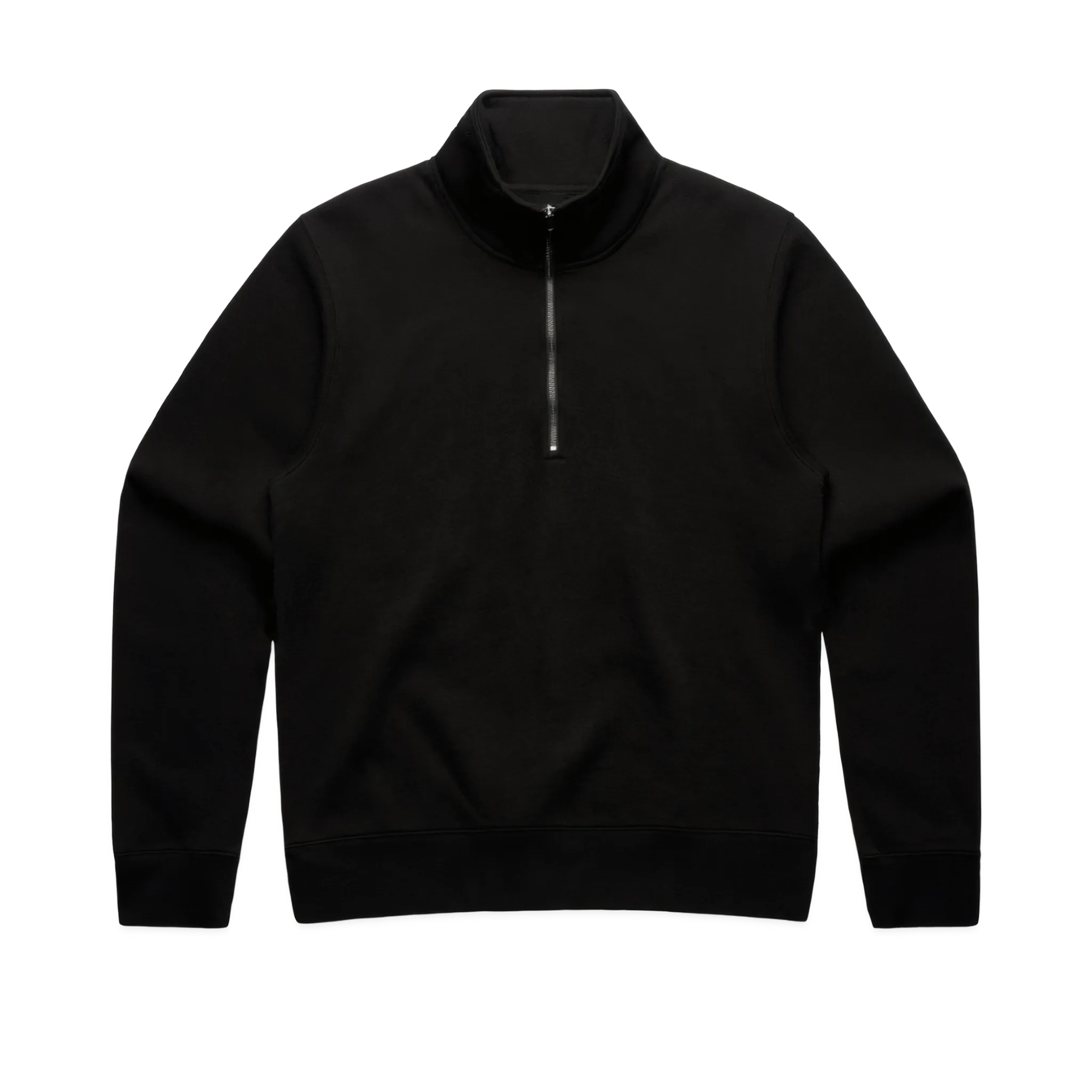 FLOWERS WOMEN'S HALF ZIP SWEATER - BLACK
