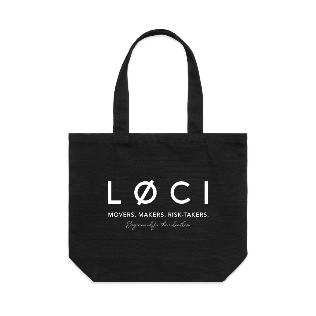 SHOULDER TOTE - BLACK