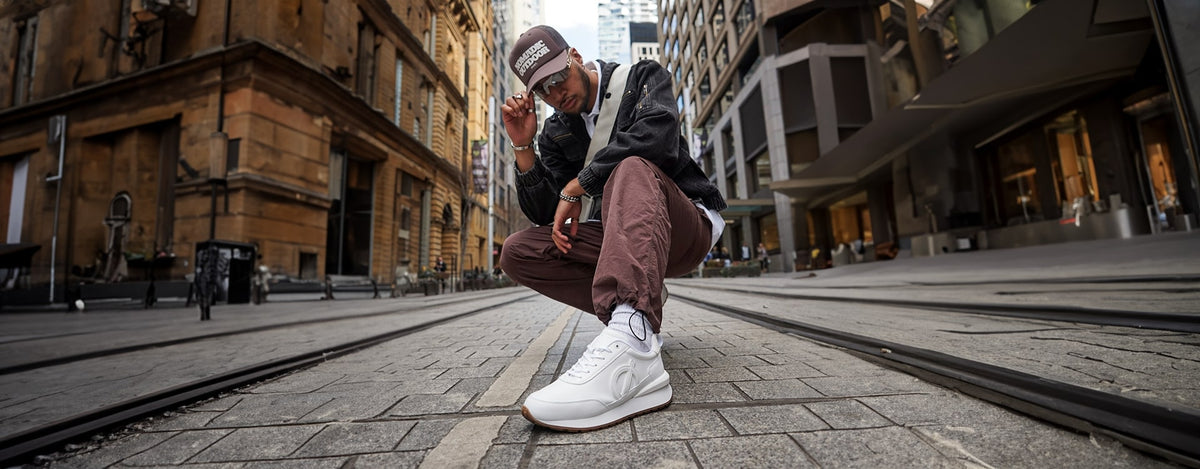 Which neutral colours keep white trainers looking cleaner and more stylish?