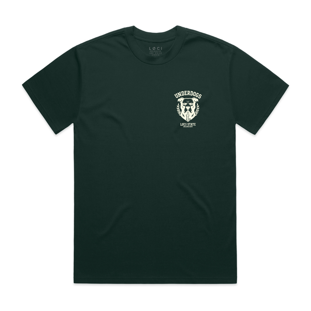 LØCI STATE T-SHIRT - PINE GREEN