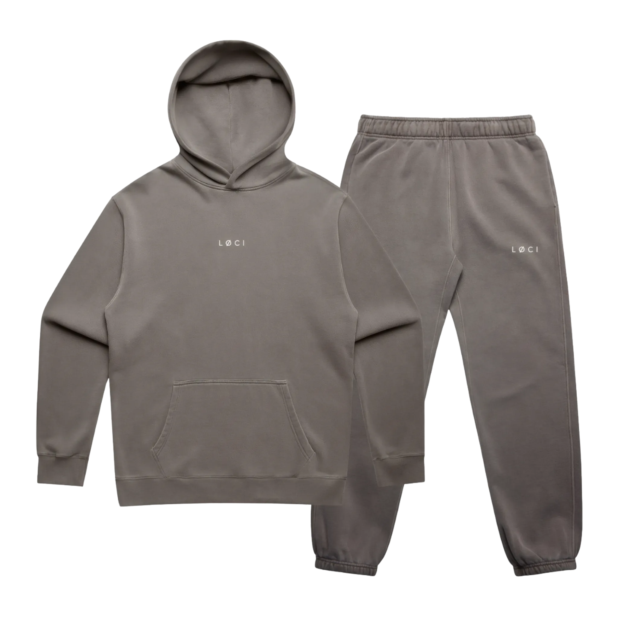 BASE MEN'S HOODIE SET - VINTAGE GREY