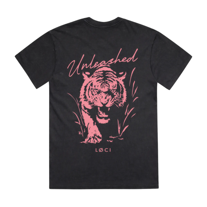 UNLEASHED WOMEN'S T-SHIRT - BLACK STONE