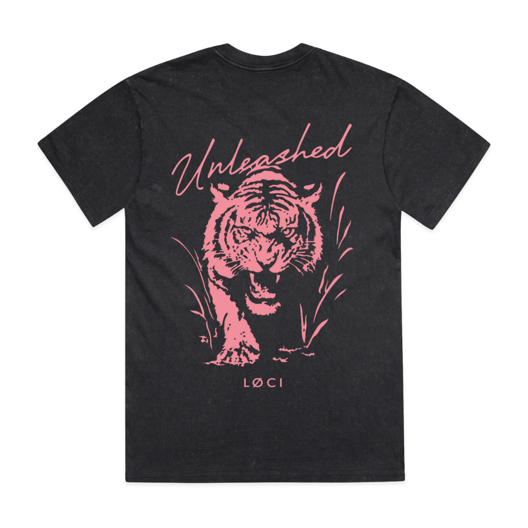 UNLEASHED MEN'S T-SHIRT - BLACK STONE