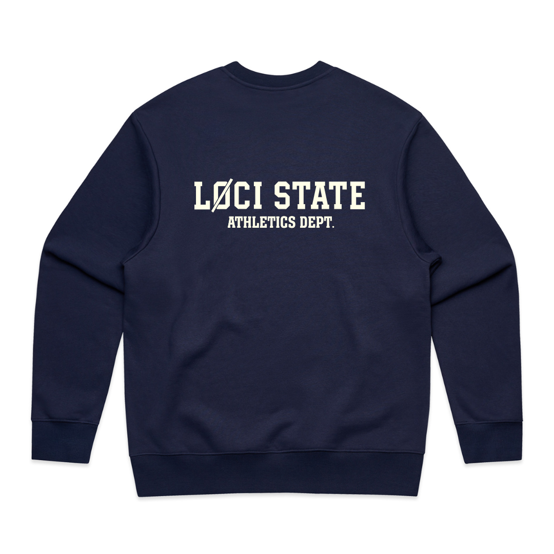 LØCI STATE SWEATER - MIDNIGHT BLUE
