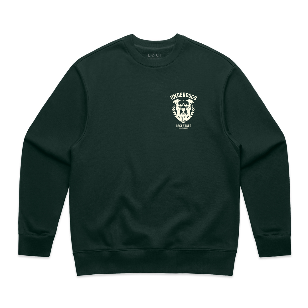 LØCI STATE SWEATER - PINE GREEN