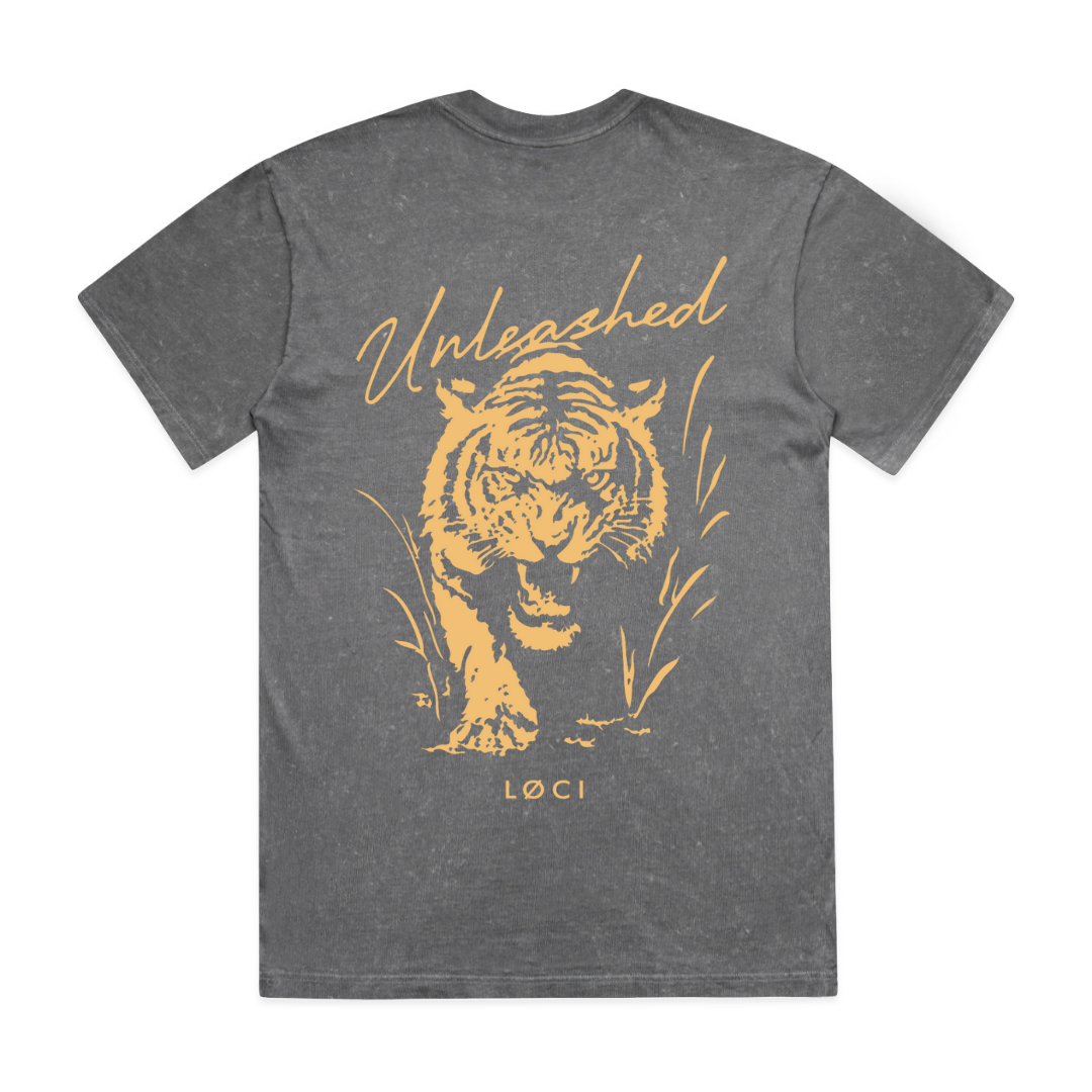 UNLEASHED MEN'S T-SHIRT - COAL STONE