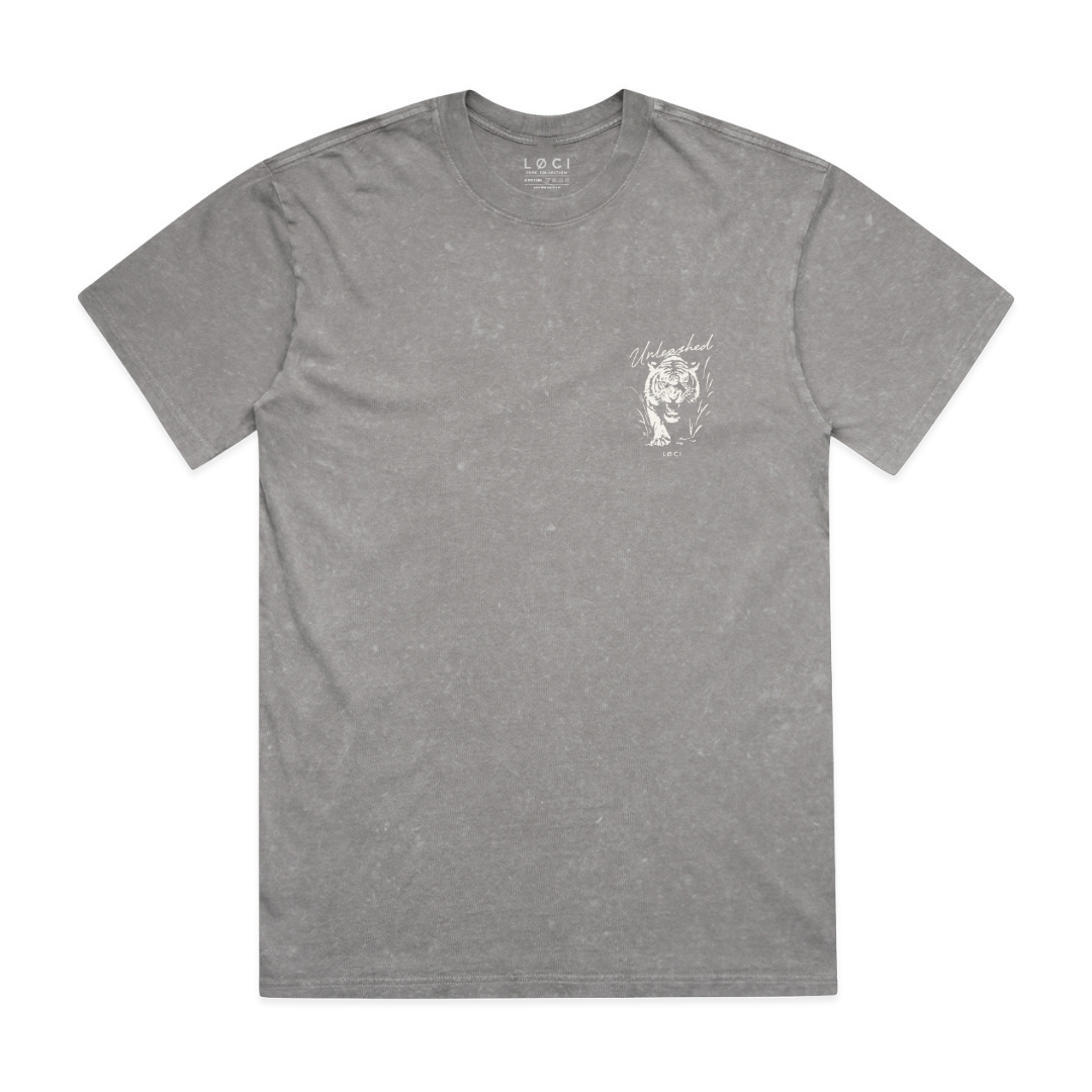 UNLEASHED MEN'S T-SHIRT - GREY STONE