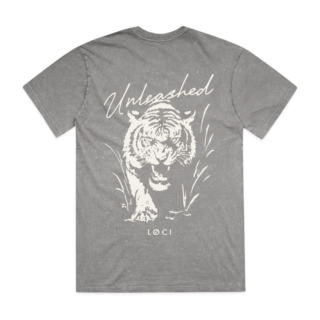 UNLEASHED MEN'S T-SHIRT - GREY STONE
