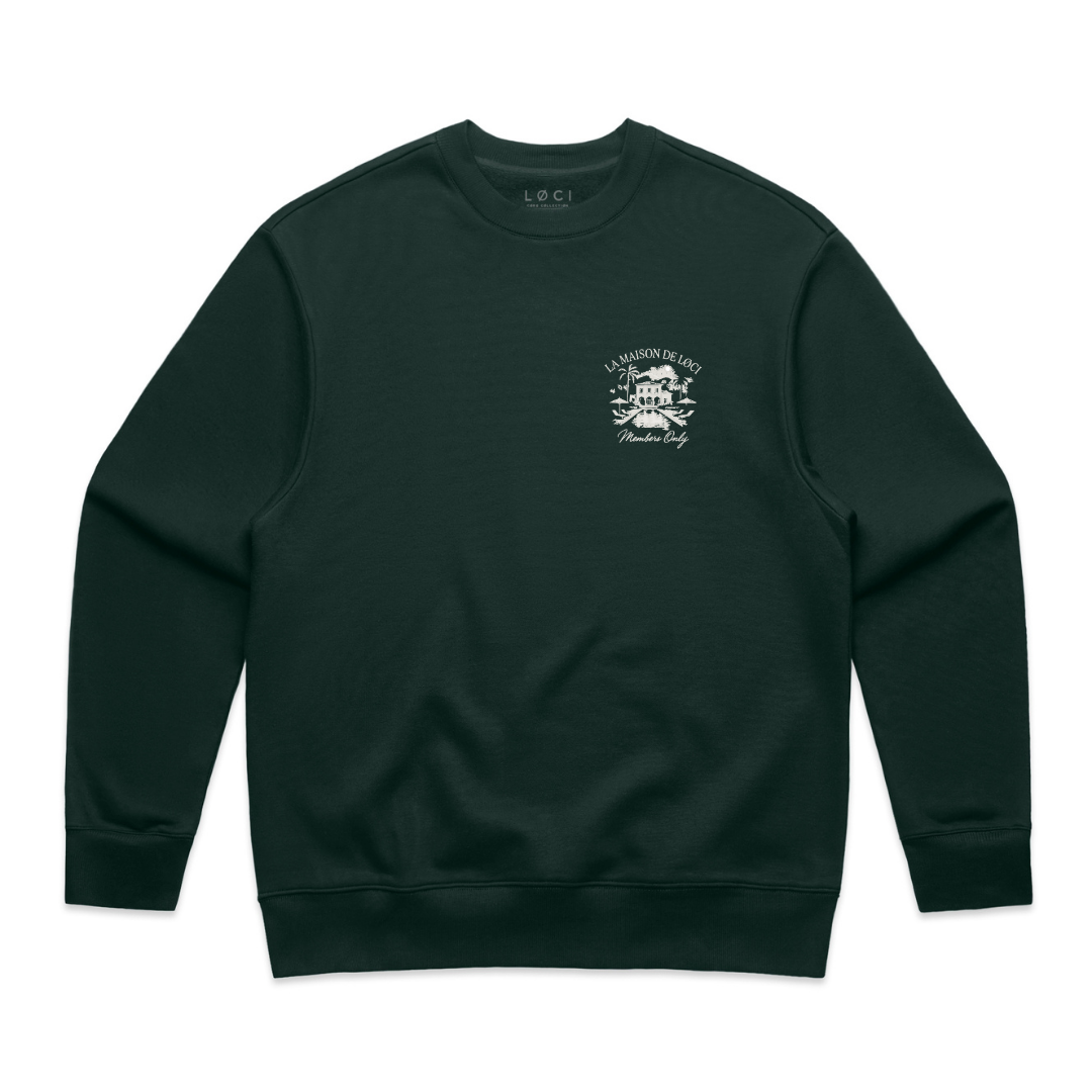 LA MAISON MEN'S SWEATER - PINE GREEN