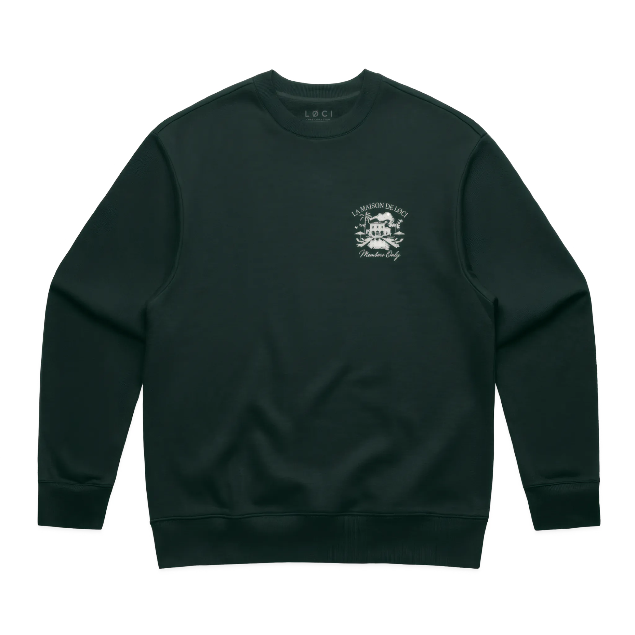 LA MAISON MEN'S SWEATER - PINE GREEN