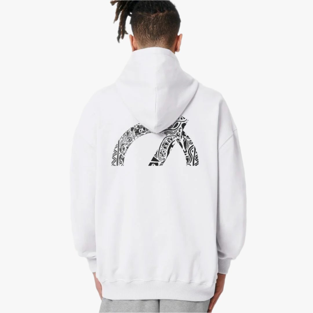 Laolu Senbanjo x LØCI White Unisex Hoodie