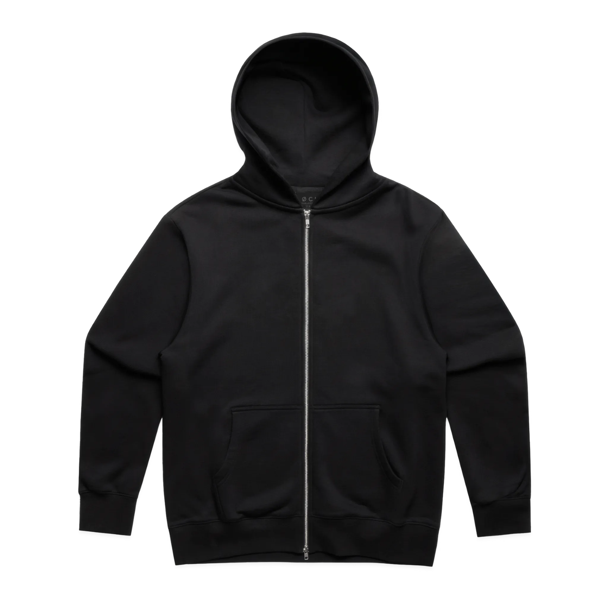 FLOWERS ZIP HOODIE - BLACK