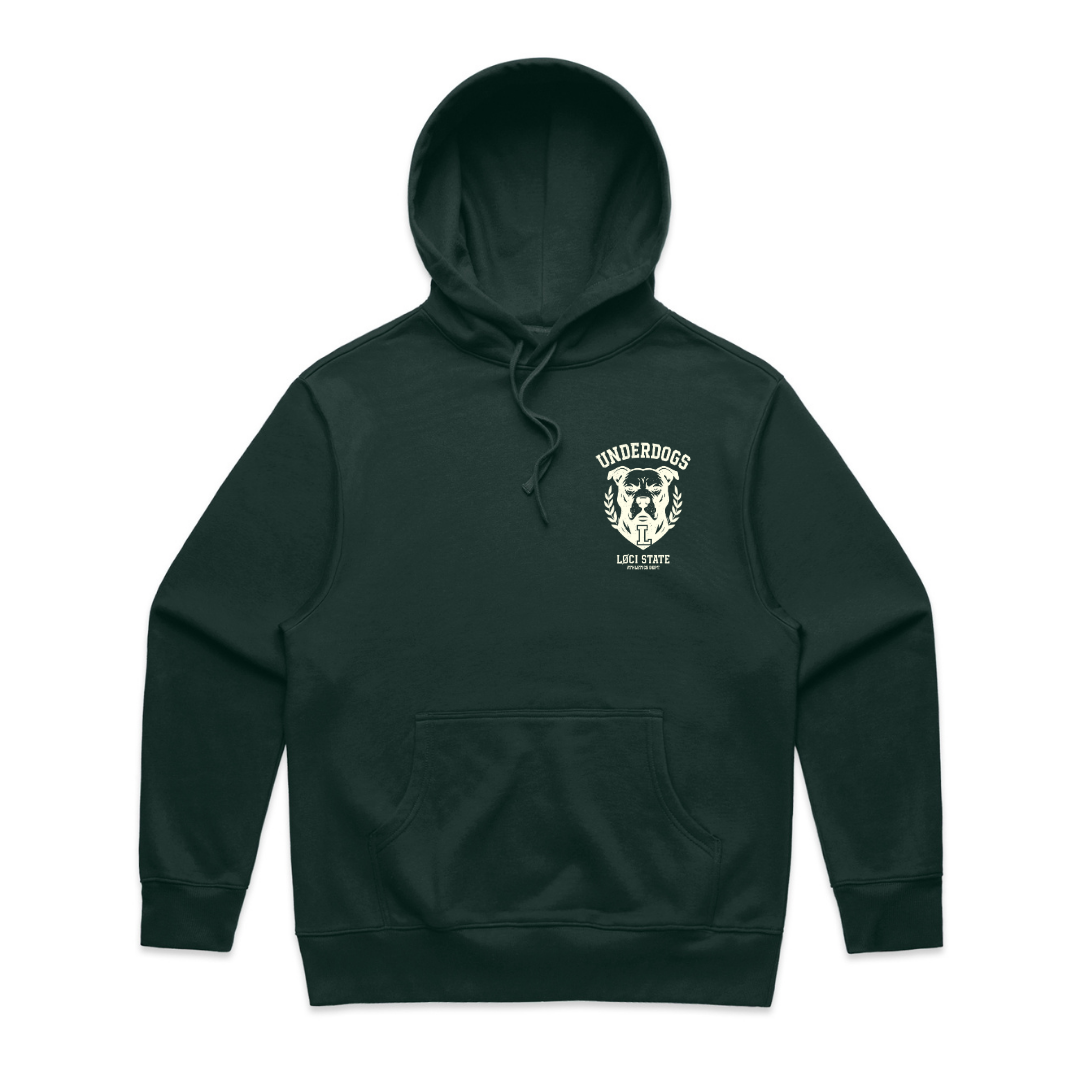 LØCI STATE HOODIE - PINE GREEN