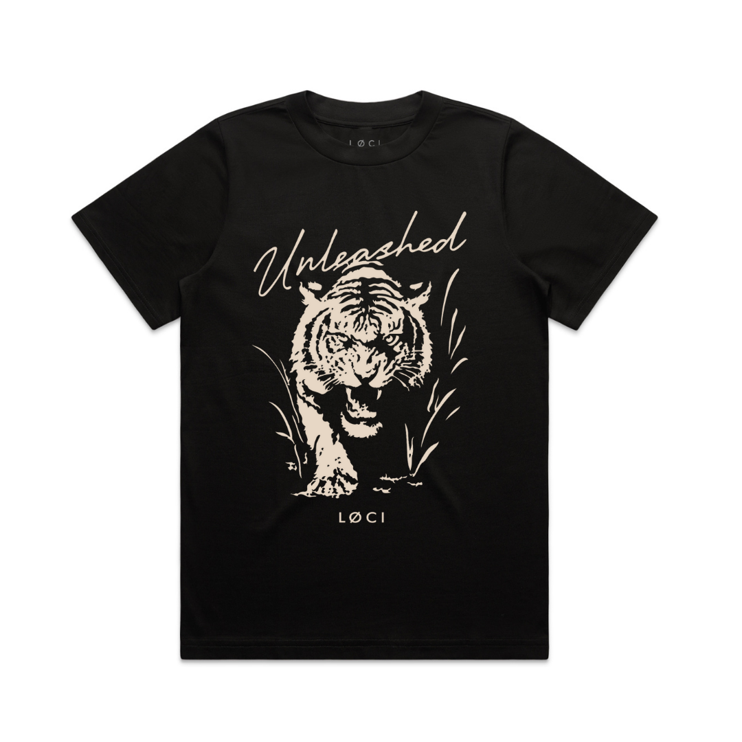 UNLEASHED X WOMEN'S T-SHIRT - BLACK