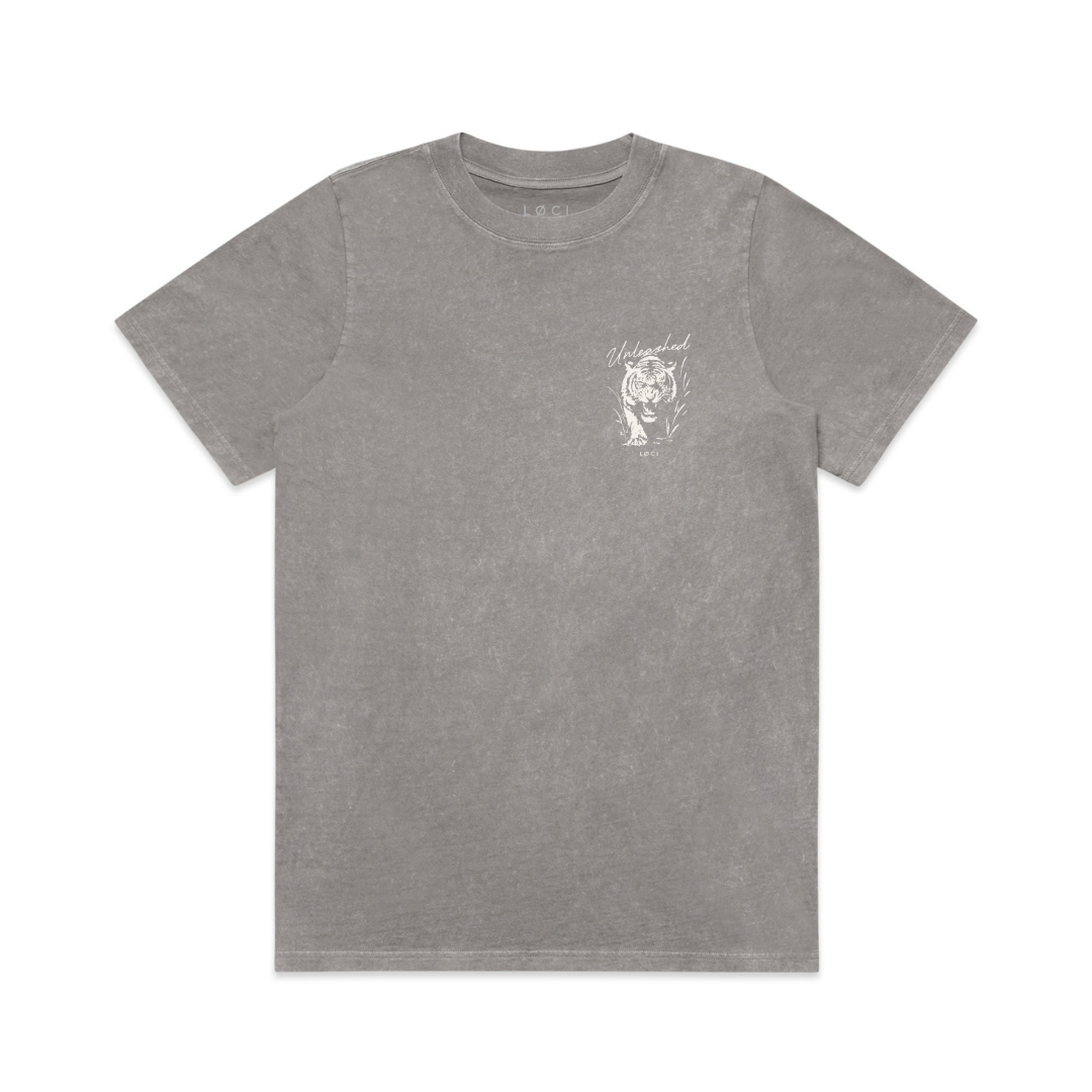 UNLEASHED WOMEN'S T-SHIRT - GREY STONE