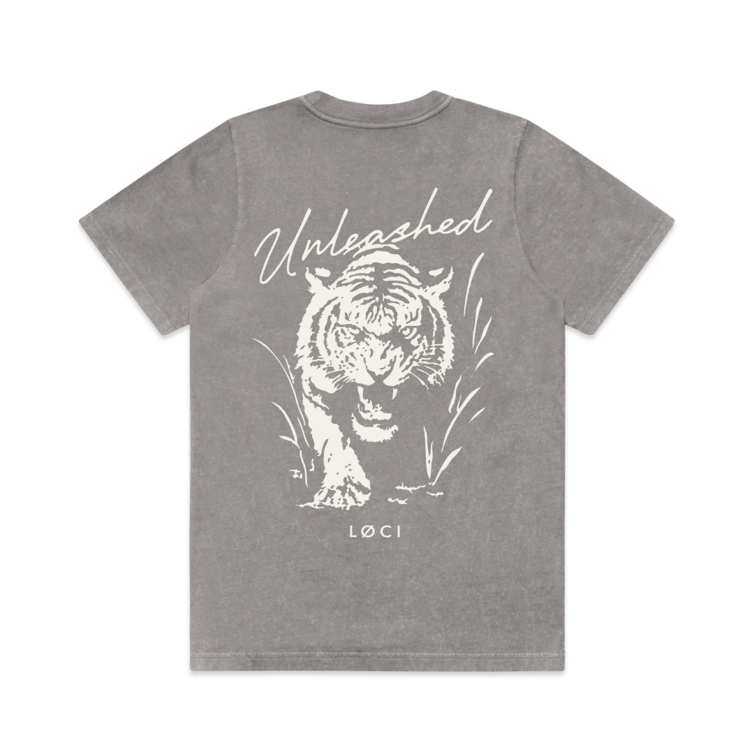 UNLEASHED WOMEN'S T-SHIRT - GREY STONE