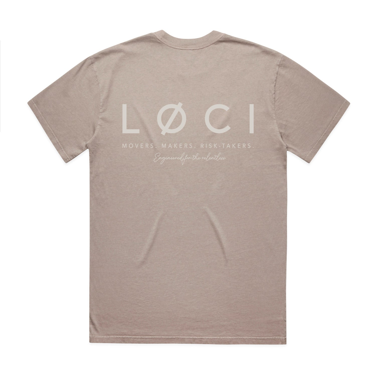 CØRE MEN'S VINTAGE-WASH T-SHIRT - MUSHROOM
