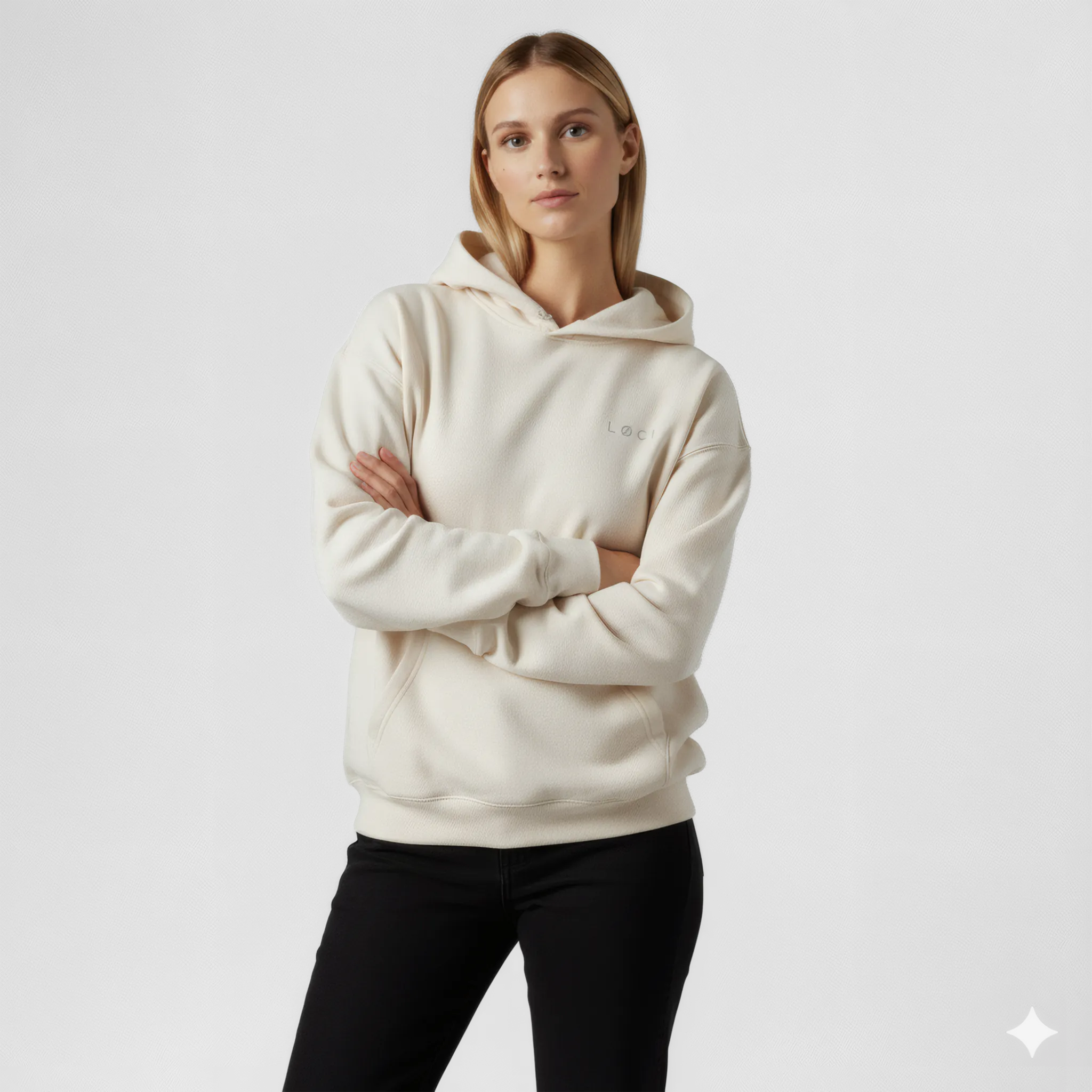 ICØN HOODIE - NATURAL