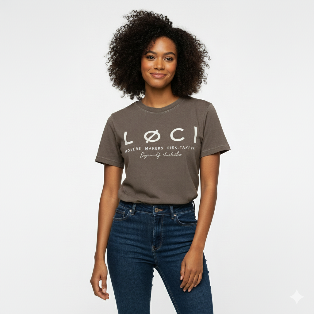 CØRE WOMEN'S VINTAGE-WASH T-SHIRT - GREY