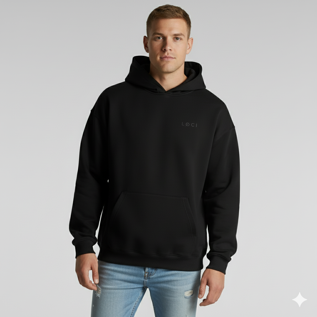 ICØN HOODIE - BLACK
