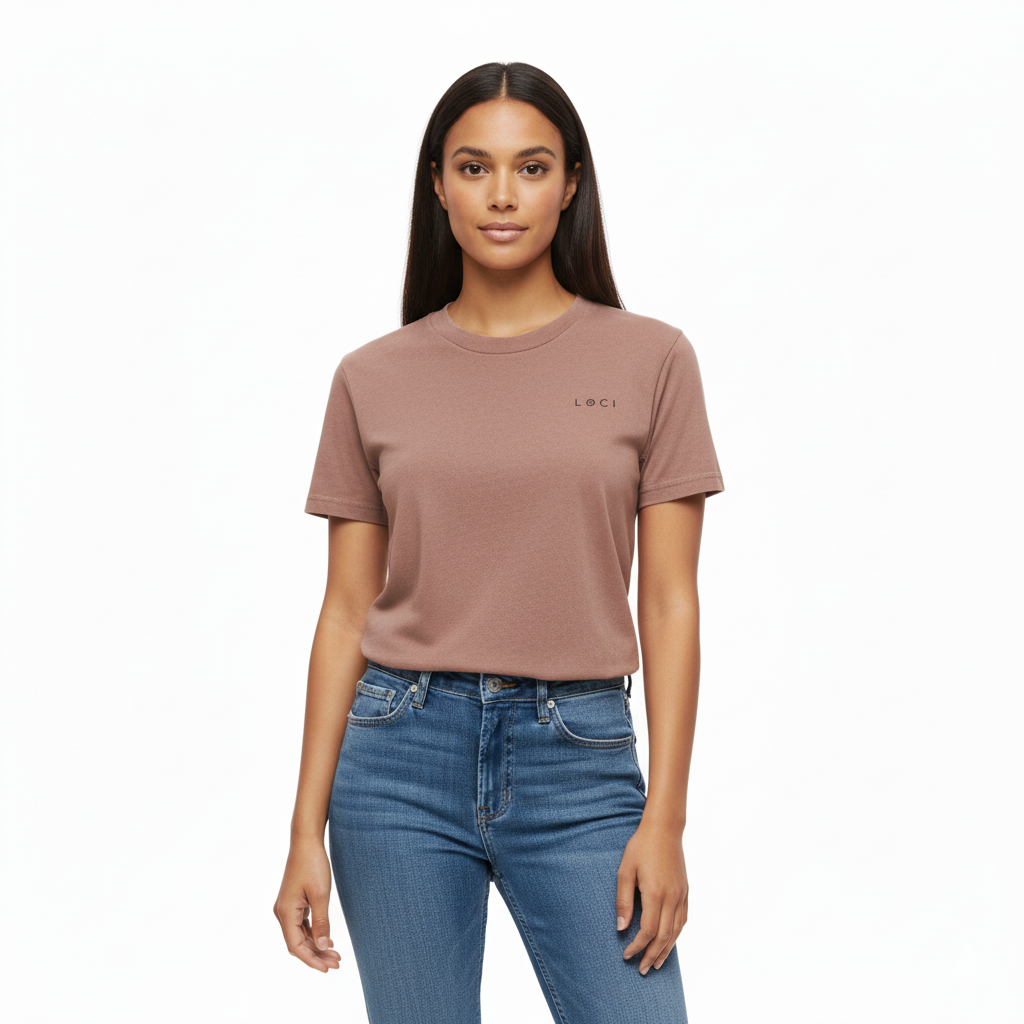 ICØN WOMEN'S VINTAGE-WASH T-SHIRT - PINK