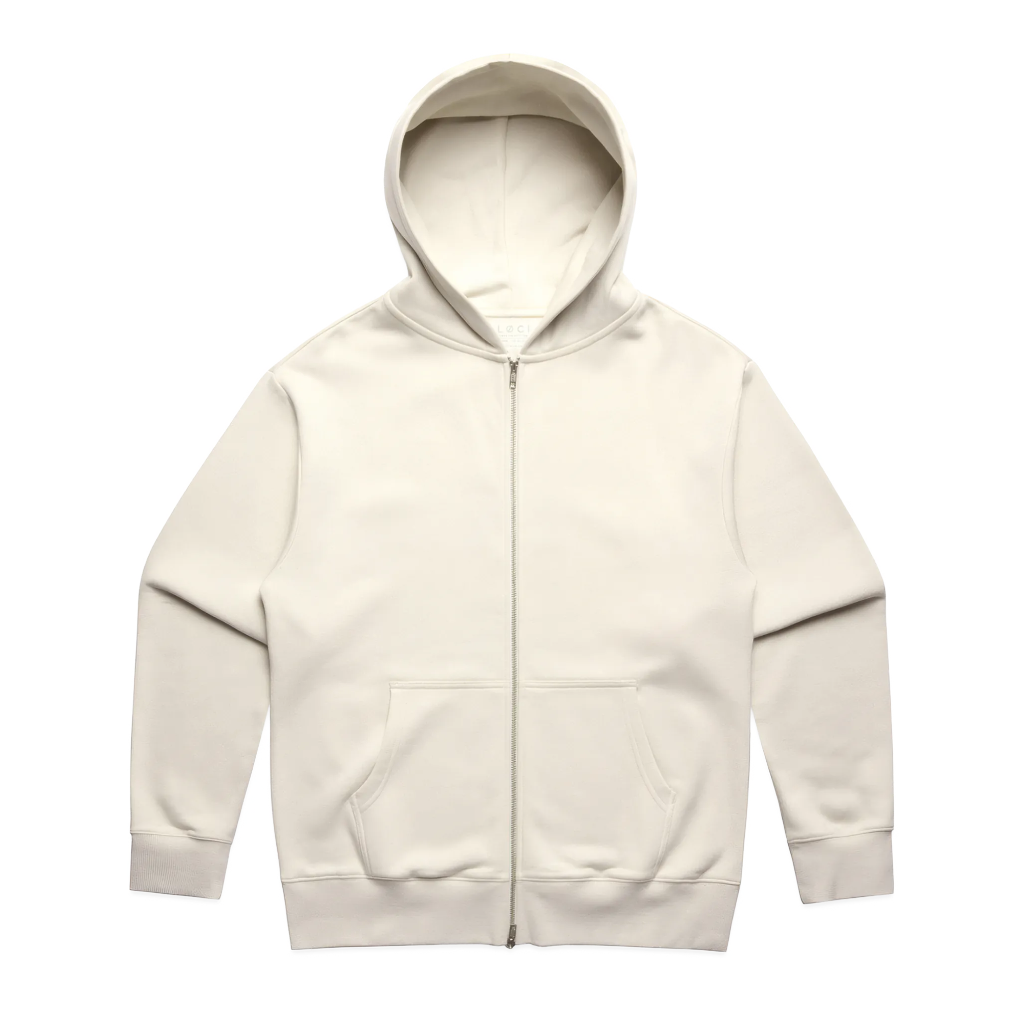 UNDERDOGS ZIP HOODIE - ECRU