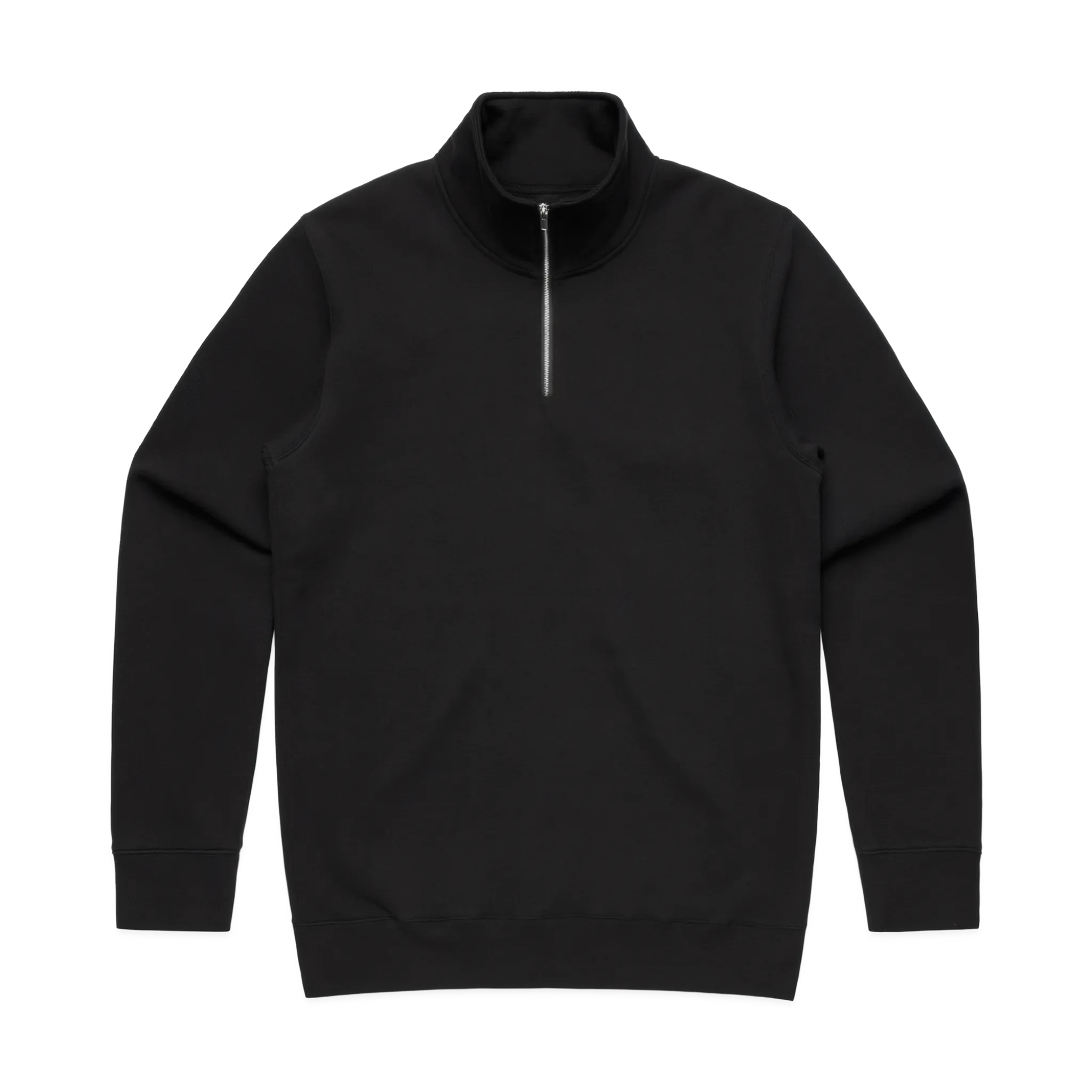 LØCI STATE HALF ZIP SWEATER - BLACK