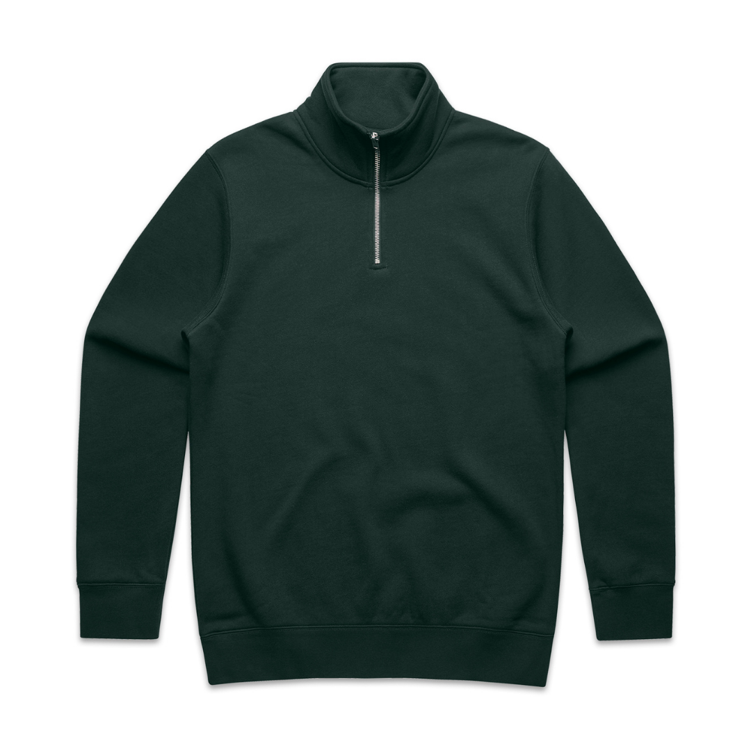 LA MAISON MEN'S HALF ZIP SWEATER - PINE GREEN