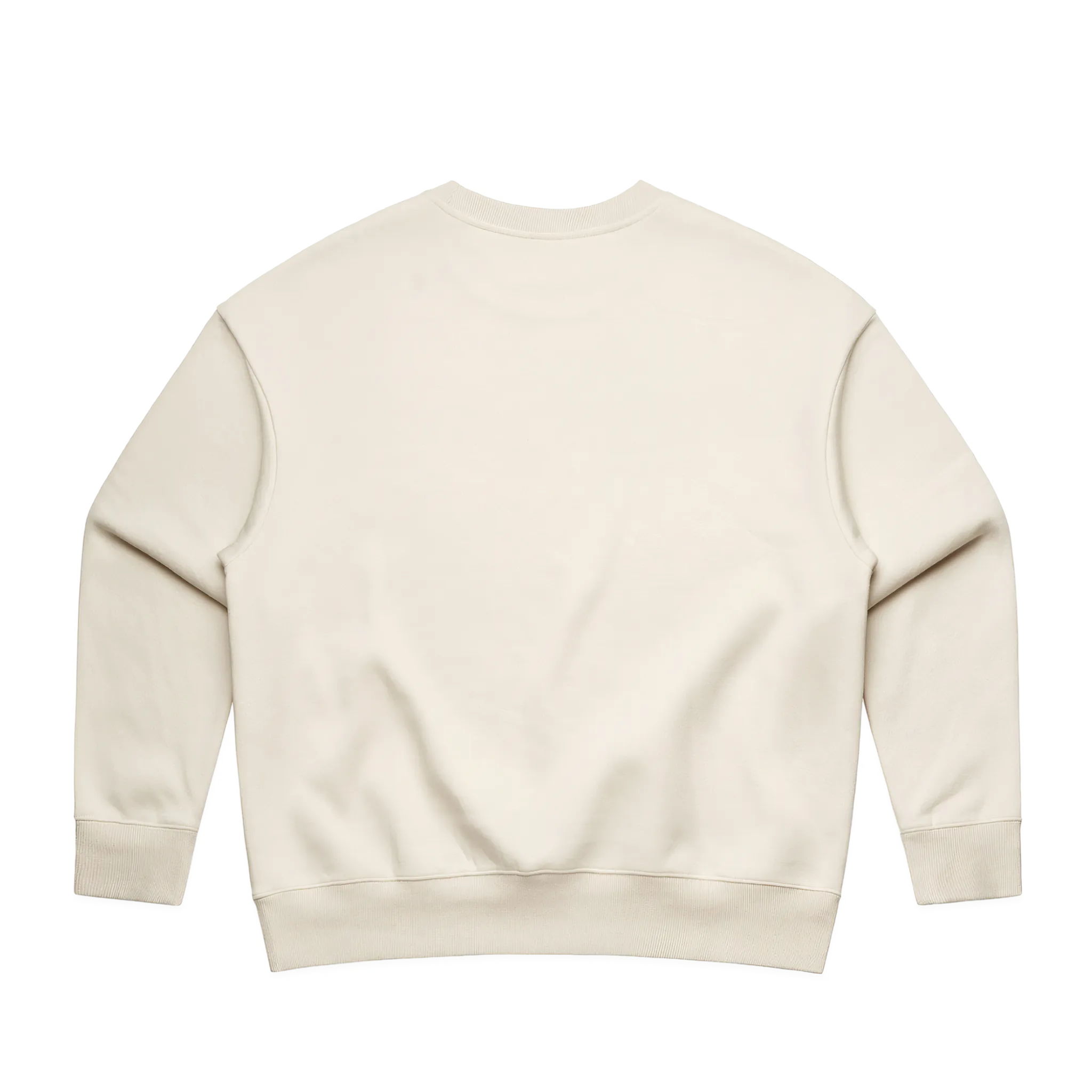 Beige sweatshirt on a white background