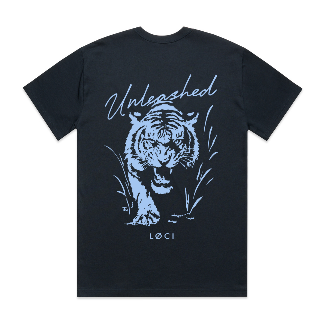 UNLEASHED MEN'S T-SHIRT - NAVY