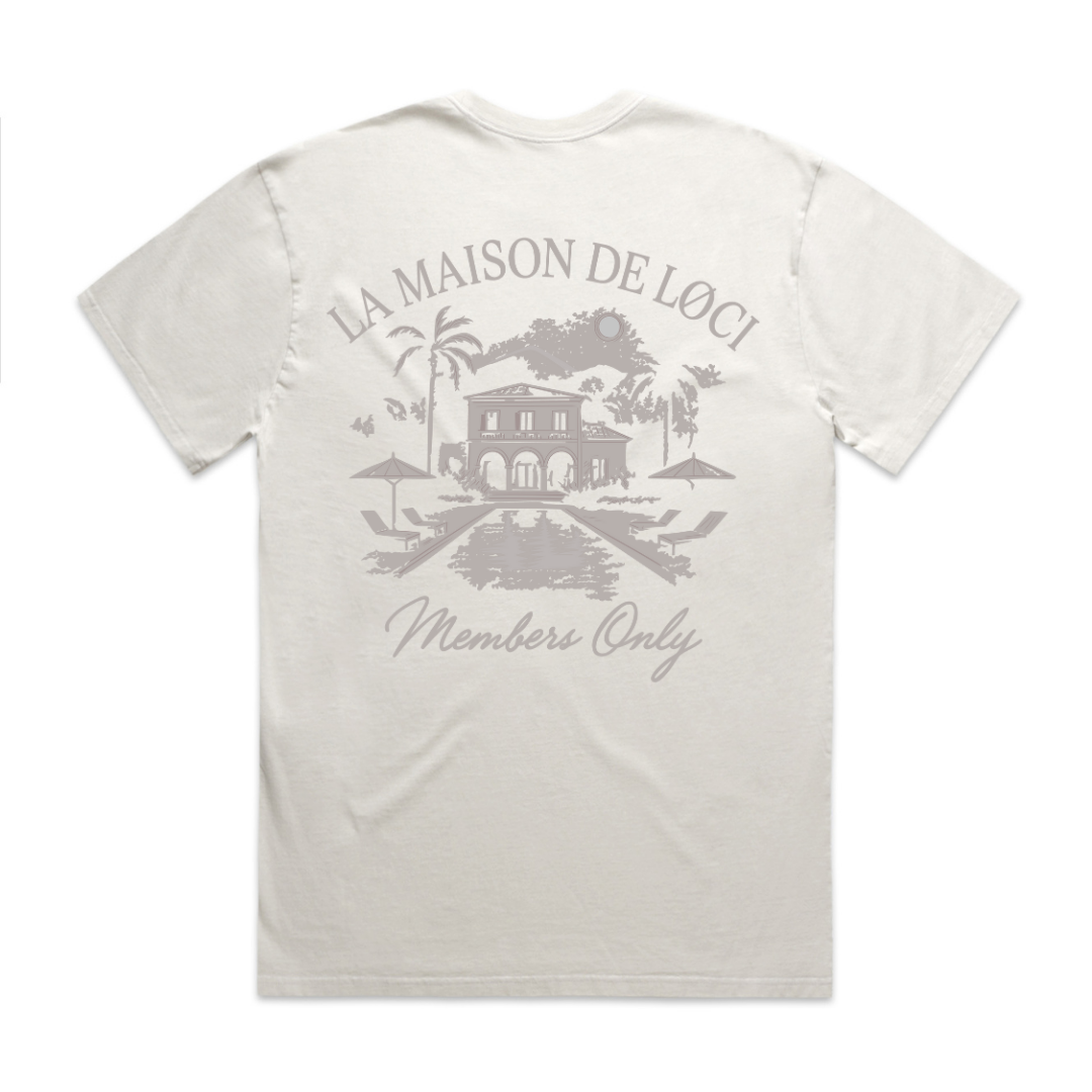 LA MAISON MEN'S T-SHIRT - VINTAGE BONE