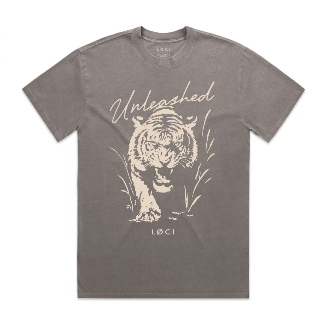 UNLEASHED X MEN'S T-SHIRT - VINTAGE GREY