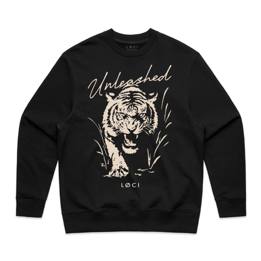UNLEASHED X MEN'S SWEATER - BLACK