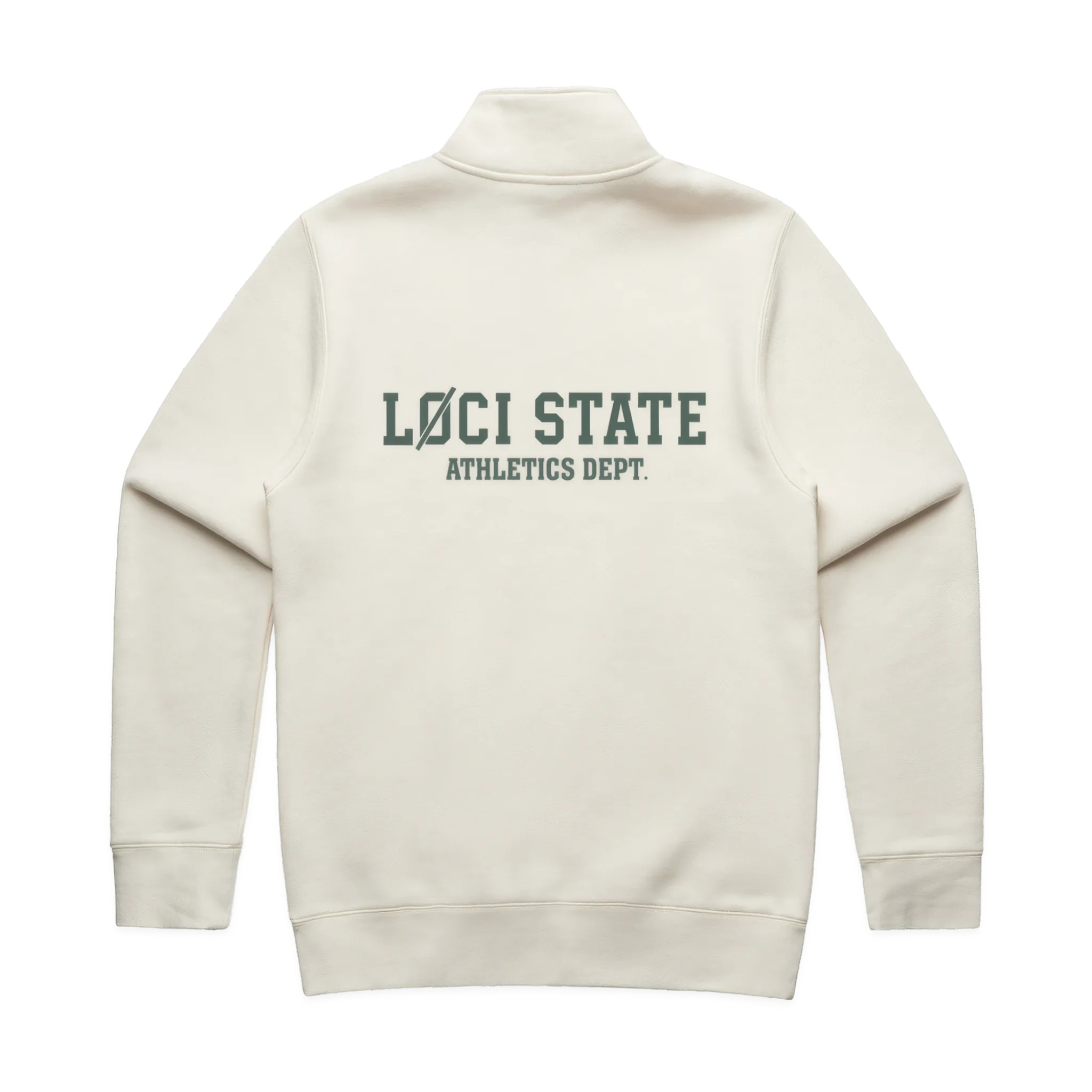 LØCI STATE HALF ZIP SWEATER - ECRU