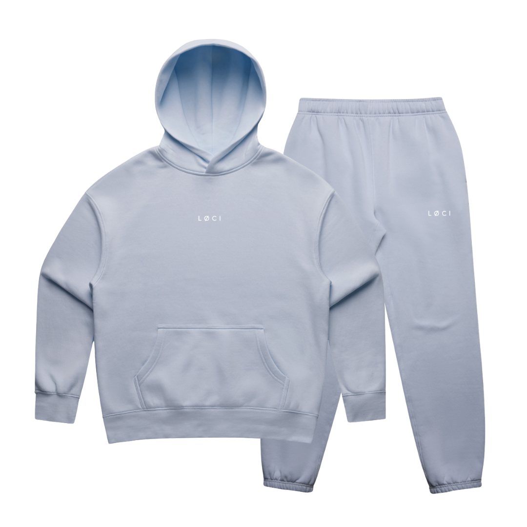 BASE WOMEN'S HOODIE SET - POWDER