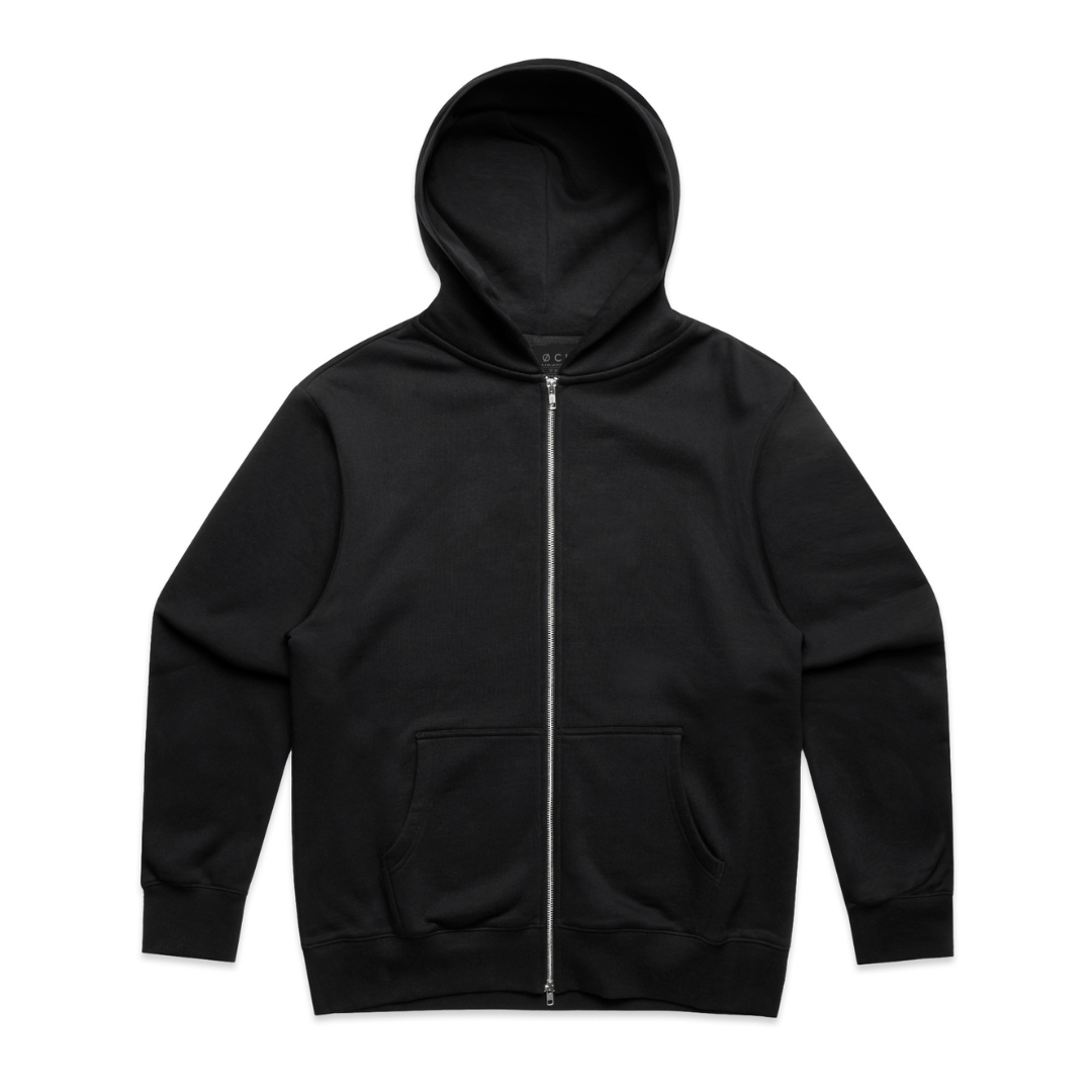 UNLEASHED ZIP HOODIE - BLACK