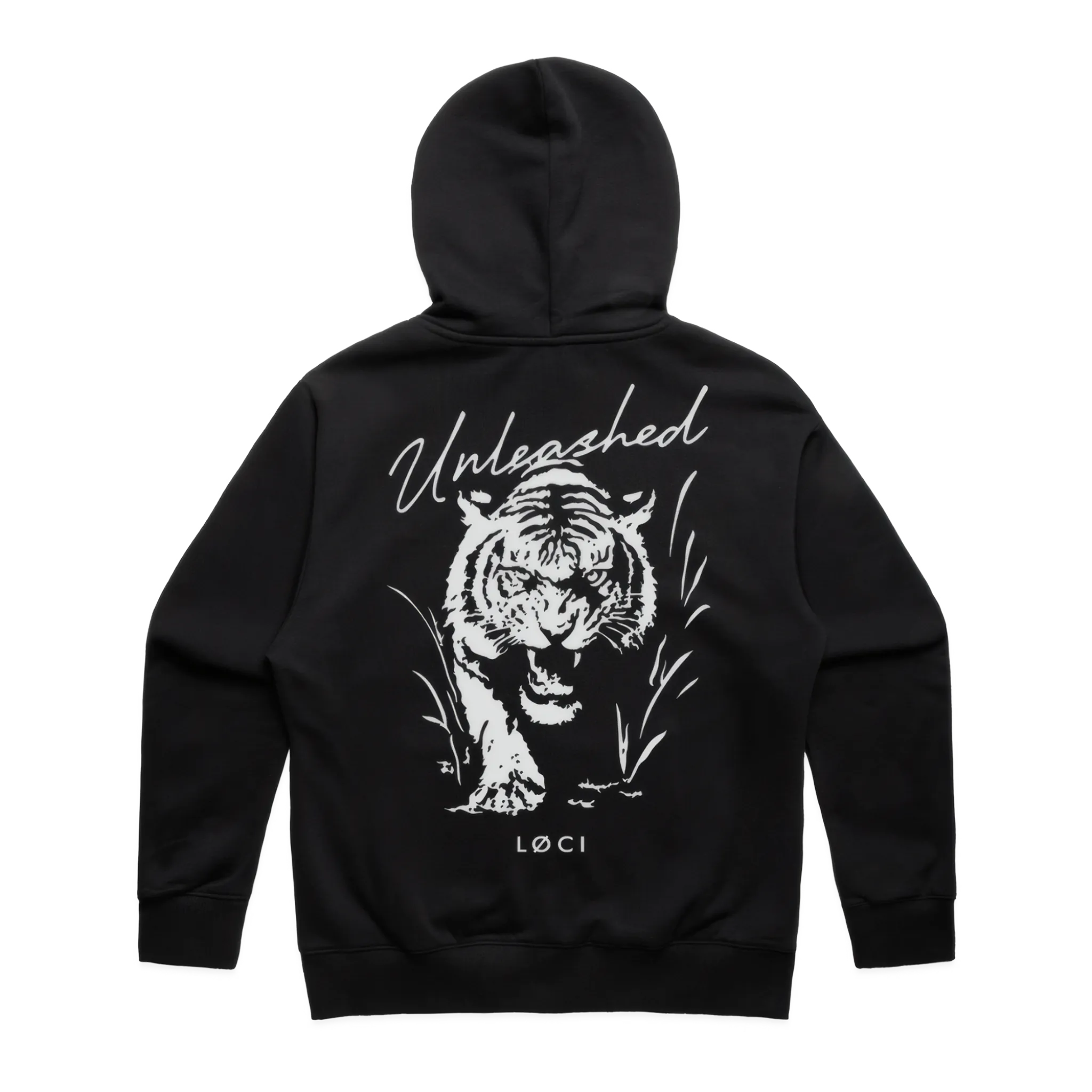 UNLEASHED ZIP HOODIE - BLACK