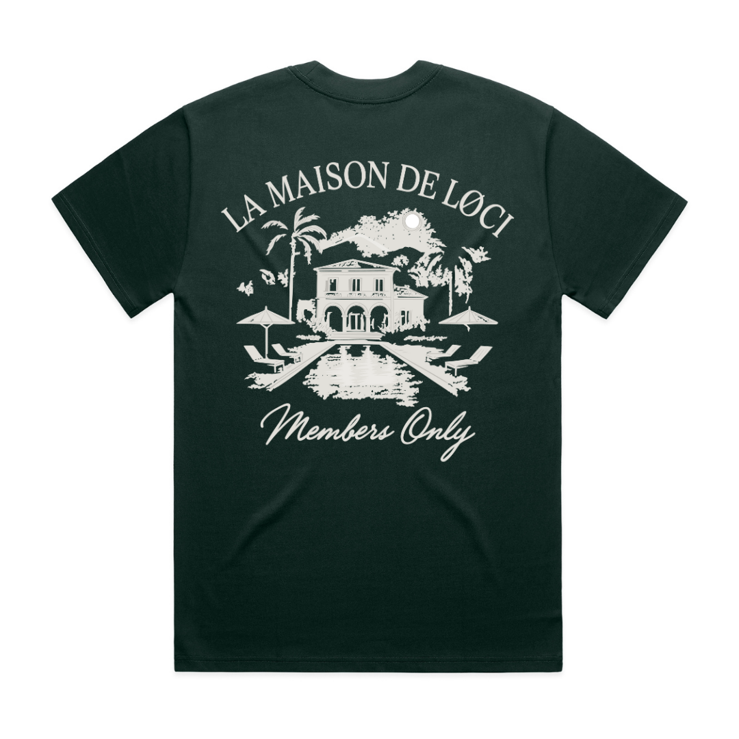 LA MAISON MEN'S T-SHIRT - PINE GREEN