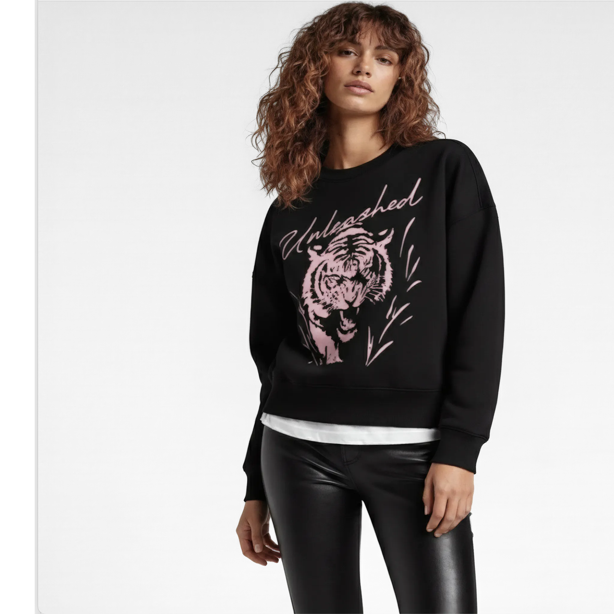 UNLEASHED X WOMEN'S SWEATER - BLACK