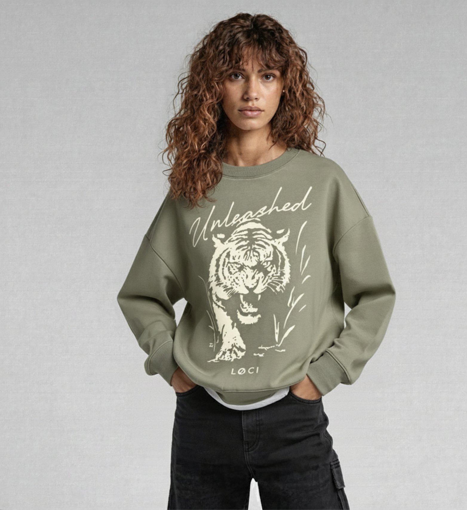 UNLEASHED X WOMEN'S SWEATER - EUCALYPTUS