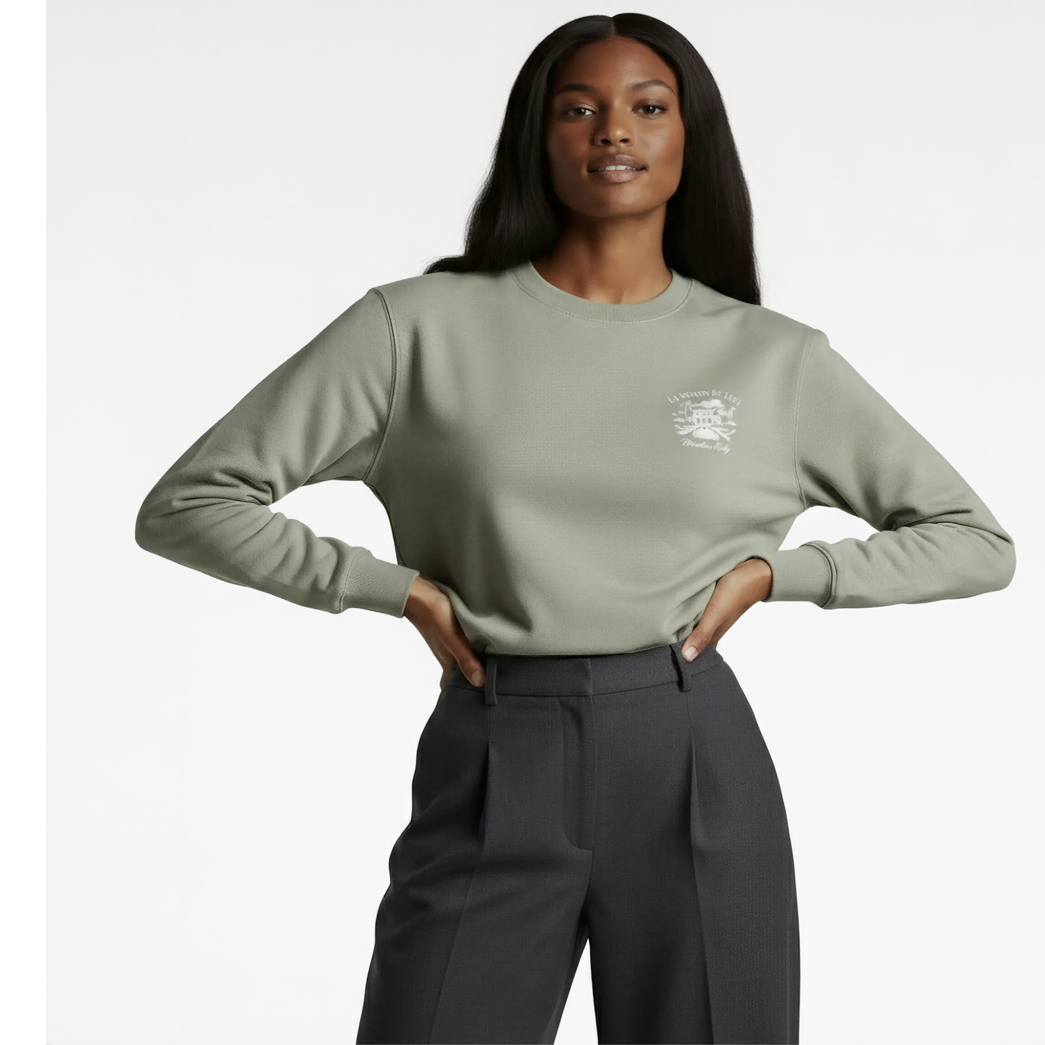LA MAISON WOMEN'S SWEATER - EUCALYPTUS