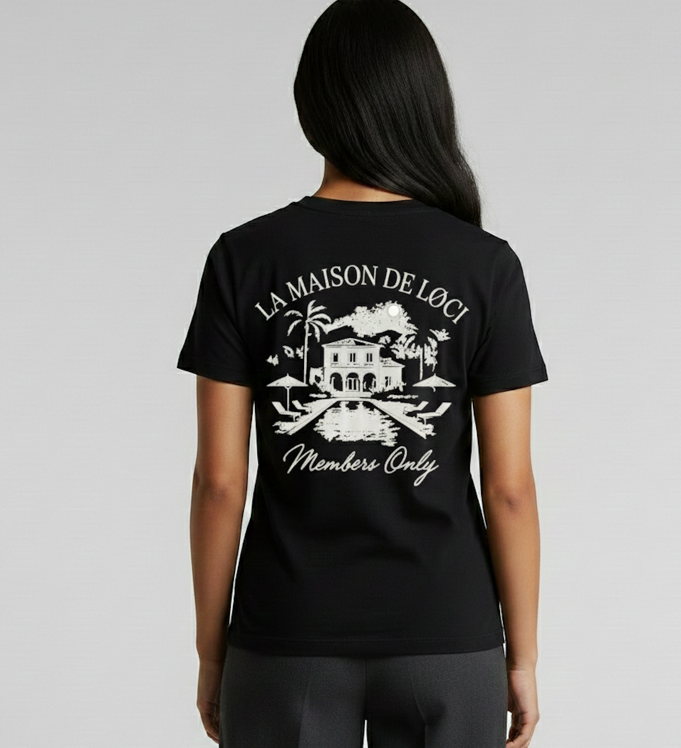 LA MAISON WOMEN'S T-SHIRT - VINTAGE BLACK