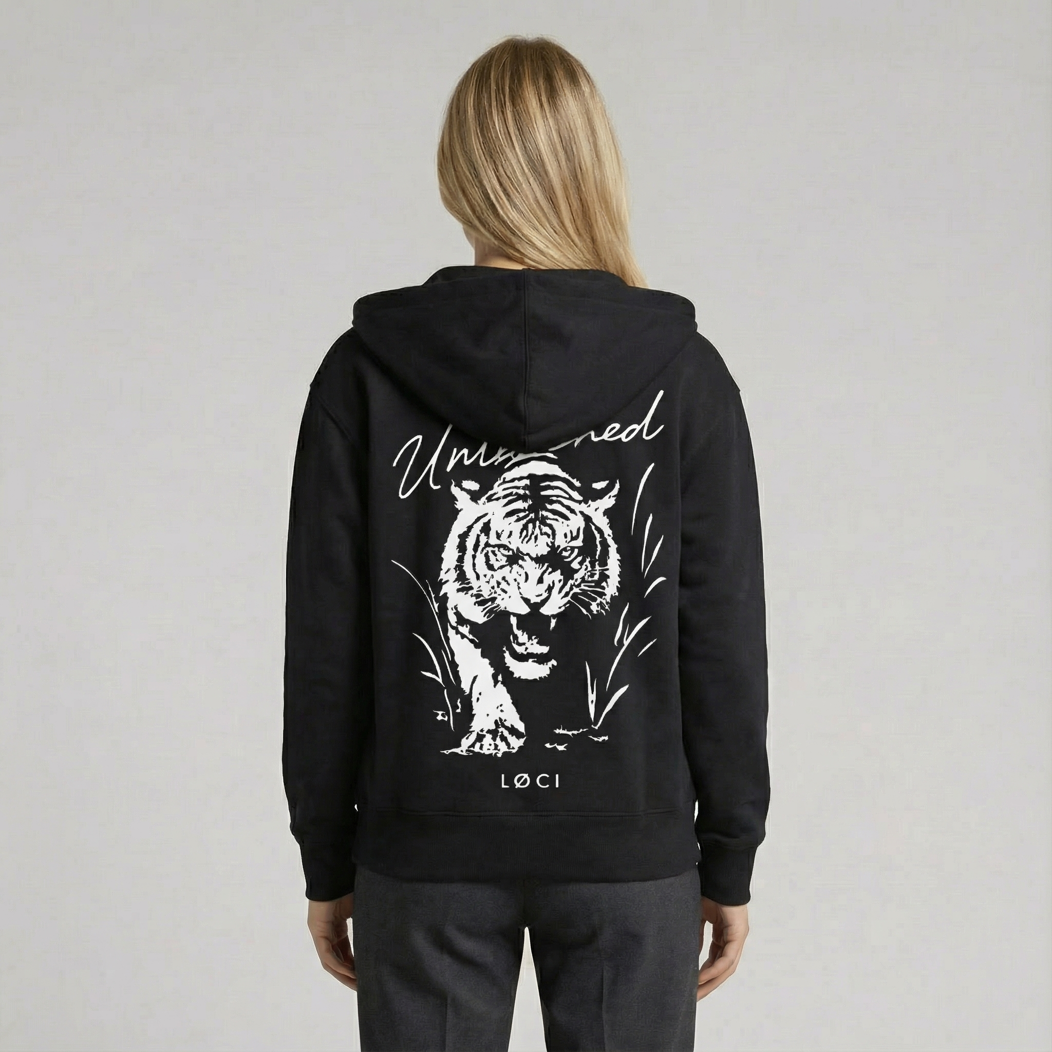 UNLEASHED ZIP HOODIE - BLACK