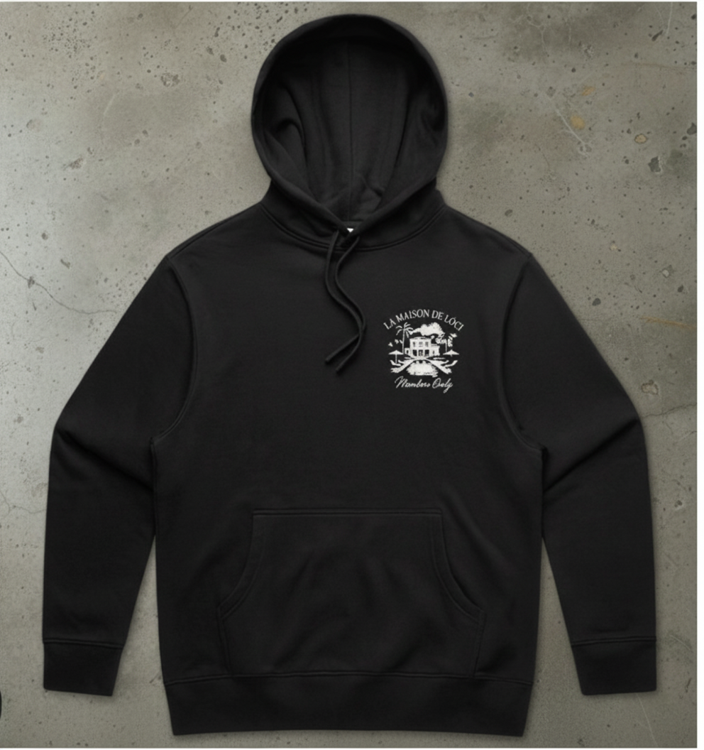 LA MAISON HOODIE - BLACK