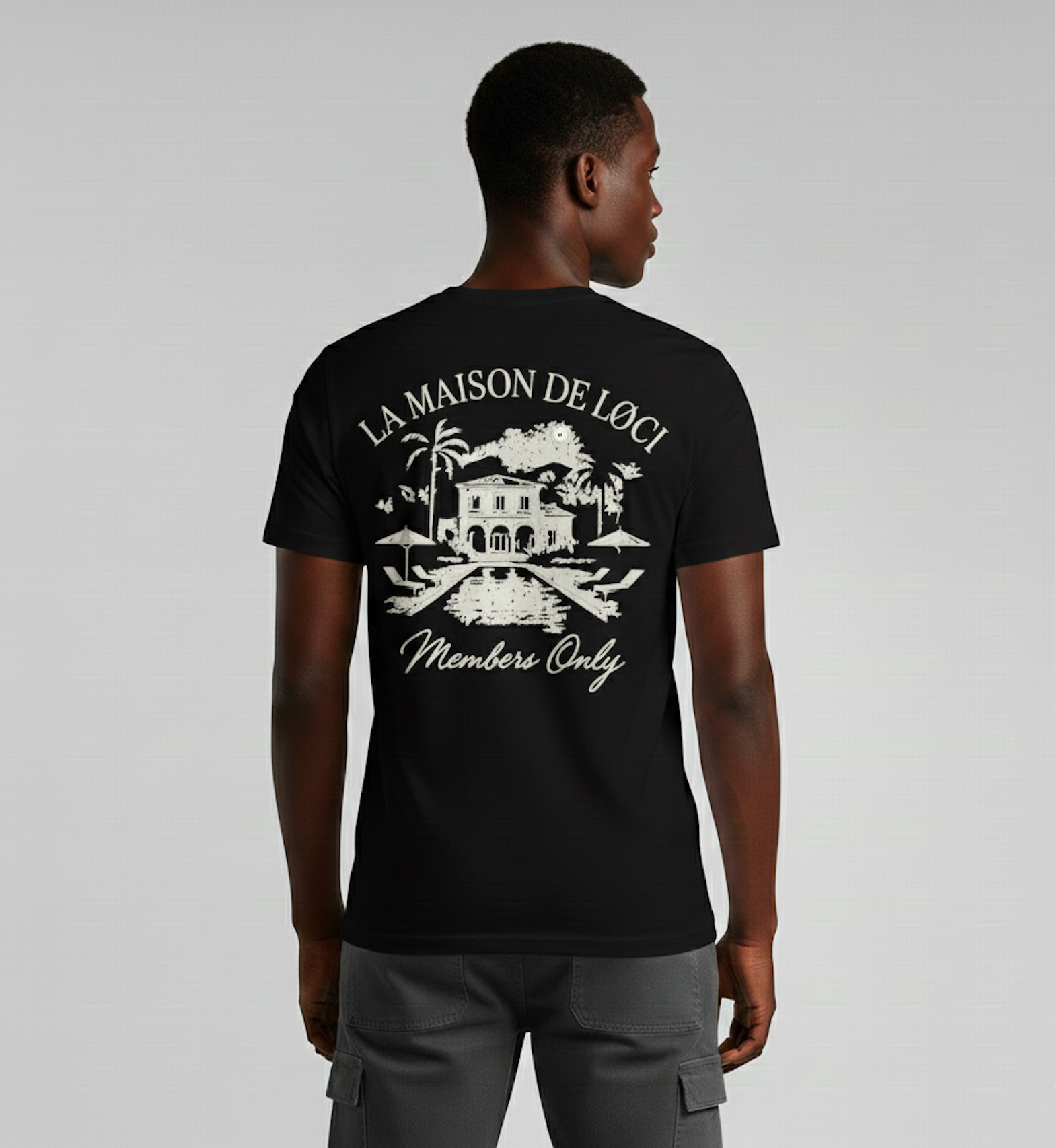 LA MAISON MEN'S T-SHIRT - BLACK