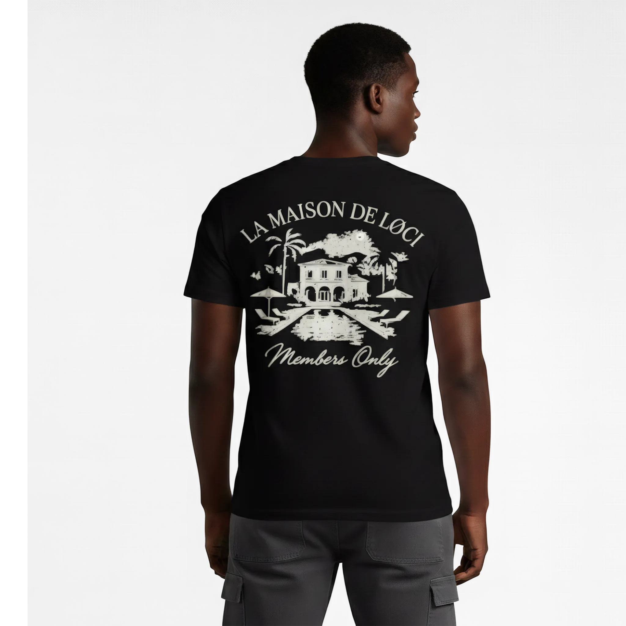 LA MAISON MEN'S T-SHIRT - BLACK